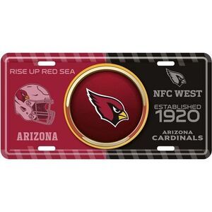 Arizona Cardinals NFL Bullseye License Plate